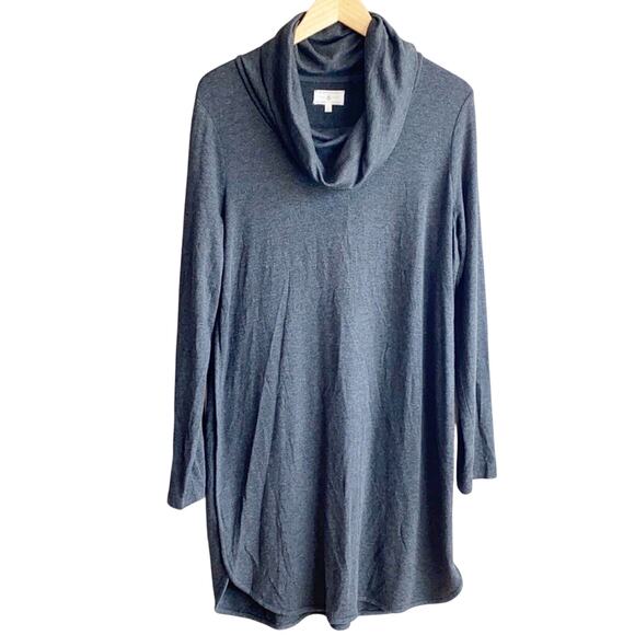 Lou & Grey SignatureSoft Cowl Neck Dress L Grey - Picture 2 of 9